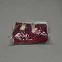 20 Inches Initial Monogram Christmas Stocking Personalized,Deluxe Black Velvet Body with Super Soft Plush Cuff Embroidered Letter,Holiday Season Decor (Wine Red, Letter M)