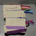 Sanwuta 24 Pcs Canvas Tote Bags Bulk 18.5" Cotton Cosmetic Bags Reusable Shopping Tote with Handles