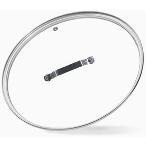 Tempered Glass Lid, Cooking Pot Lid with Stainless Steel Handle for Pots, Pans and Skillets (10.4 Inch)