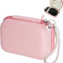 Canon G7X Case for Women: Shockproof & Lightweight PU with Pink Stylish Design - Fits Powershot G7X Mark III II, SX740 HS Camera - Girls Gift for Everyday Photography & Travel Storage