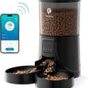 Automatic Cat Feeder for 2 Cats: 2.4Ghz WiFi Smart APP Remote Control- Timer Food Dispenser 1-10 Meals Per Day- Auto Pet Feeder for Cats and Small Dog Indoor- Detachable Clean& Dual Power