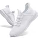 ZASJDG Running Shoes for Men Slip on Walking Shoes Lightweight Athletic Gym Workout Sneakers White Size 9.5