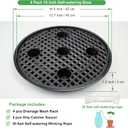 4 Pack 16 inch Self Watering Base for Fabric Grow Bag, Self-watering Plastic Elevated Plant Saucer Stand, Automatic Watering Tray for Non-woven Planter Flower Pot Growth Tent Greenhouse Indoor Outdoor