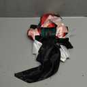 5 Pcs Satin Hair Bows - Big, Long Tail Ribbon Hair Bows in Red and Green for Christmas