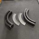 ZSHINE Curtain Single Tracks Heavy-Duty Curtain Rails 90 Degree Connector for Living Room Bedroom Room Divider (Black)