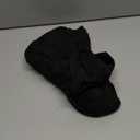 Trendy Queen Women's Long Sleeve Shirts Crew Neck Ruched Slim Fit Basic Layering Tops Fall Winter Fashion (X-Large, Black)