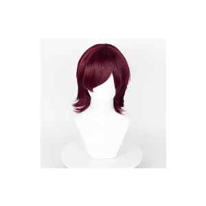 LABEAUT Max Beauty Unisex Short Beige Cosplay Wigs With Bangs+ Free Cap, Man Woman Fluffy Heat Resistant Wig Hair for Daily Party Halloween