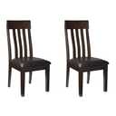 Signature Design by Ashley Haddigan Dining Room Chair, Dark Brown - Chairs