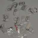 16-Piece Pretend Play Set Mini Construction Multi Tools Metal Keychains, Assorted Designs for Creative Play & Gifting - DIY Toy Car Keyrings