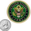 US Army Auto Medallion – 2 Inches Army Metal Logo for Car - US Army Gifts for Soldiers | Army Medallion