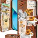 Buleens for Samsung Galaxy S23 Wallet Case for Women - with Card Holder S23 Flip Case Leather Crossbody Cute Aesthetic Galaxy S23 Case with Strap Kickstand for Girls Girly, Angel