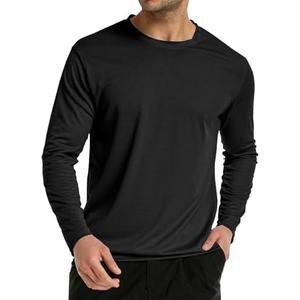 Long Sleeve Rash Guard for Men: Dri Fit Sun Protection UPF 50+ Uv Cooling Moisture Wicking T-Shirt for Workout, XXL