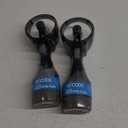 O2COOL Deluxe Handheld Battery Powered Water Misting Fan (Grey) 2 Pack