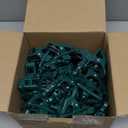 C7 C9 Christmas Lights Spring Clips, 50 Count Quick Clips for E12, E17 Socket, Rope Lights for Roofline, Fence, Railing, Mantel, Christmas Trees (Green)