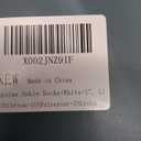 Lapulas Athletic Running Ankle Socks, Low Cut Cushioned Anti-Blister Tab Sports Socks Men Women, 6Pairs (Large, White)