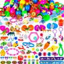 100 Pack Prefilled Easter Eggs with Assorted Toys Inside 6 Surprise Golden Eggs, 100 Plastic Easter Eggs Fillers with Fidget Toys Easter Basket Stuffers Fillers Egg Hunt Party Favors for Kids Boy Girl