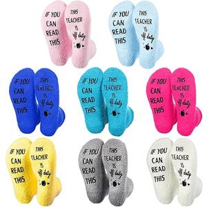 If You Can Read This This Socks For Women Teacher Off Duty Gift Socks Size 6-11W