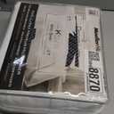 Mueller Ultratemp King Size Sheets Set, Super Soft 1800, 6 Piece, Deep Pocket up to 16" Bed Sheets, Transfers Heat, Breathes Better, Hypoallergenic, Wrinkle, White