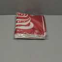 Andreannie Set of 4 Throw Pillow Cover Christmas Beige Shadow Let It Snow Snowflakes Red Cotton Linen Throw Pillow Case Cushion Cover for Sofa Bed Couch Home Decor Square 18 X 18 Inches(Blood Red)