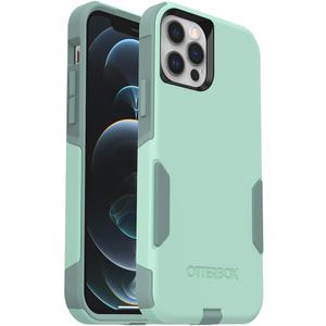 OtterBox iPhone 12 & iPhone 12 Pro Commuter Series Case - Ocean Way (Aqua SAIL/Aquifer), Slim & Tough, Pocket-Friendly, with Port Protection (Teal)
