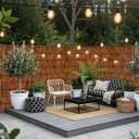 Bamboo Reed Fence Roll,Decorative Reed Fencing 4ft High Roll Reed Screen,Balcony Reed Fence Bamboo Screen Fencing for Outdoor Backyard Patio 4FT (Height) X 10FT(Length