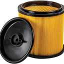 2 Pack Replacement Filter Compatible with Vacmaster Shop Vac 5 to 20 Gallon, Vac Master VCFS Standard Disposal Cartridge Filters For Hart Wet/Dry Vacuums