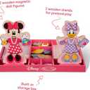 Melissa & Doug Disney Minnie Mouse & Daisy Duck Magnetic Dress-Up Wooden Dolls  Pretend Play Set (40+ pcs) Minnie Mouse Toys, Disney Dress Up Dolls for Preschoolers & Kids Ages 3+