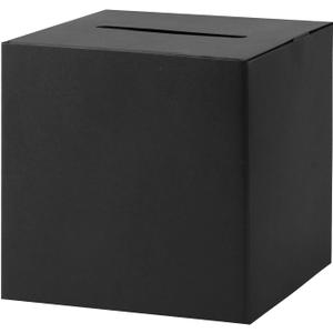 8 x Black Card Box Wedding Favors Gift Card Boxes Post Box Cardboard Receiving Money Box Holder for Wedding Reception, Baby Showers, Anniversary, Birthday Party, Retirement, Graduation Envelope Holder