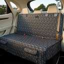 Back Seat Dog Car Seat Cover, Waterproof Car Seat Protector for Cars SUVs Trucks, Heavy Duty Non-Slip Split Bench, Dog & Kid Proof, Easy Clean, (54" W)