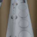 Island Light for Kitchen, Brushed Nickel Dining Room Light Fixture Over Table with Milk Glass Shade, 4-Light Linear Chandelier Pendant Lighting for Dining Table Kitchen Island Living Room