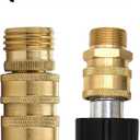Twinkle Star Pressure Washer Adapter Set, Quick Disconnect Kit, M22 14 mm Quick Connect Swivel to 3/8'' Quick Connect Fittings, 3/4" to Quick Release