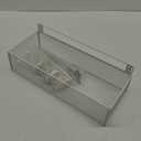 Orbixa Under Desk Storage Organizer, Clamp-On Mesh Metal 3-in-1 Desk Side Storage – Use on Desk, Under Table, or as Hanging Wall Organizer for Office, Home & School Essentials (White)