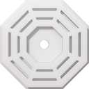 Ekena Millwork CMP10WN-01000 Westin Architectural Grade PVC Contemporary Urethane Ceiling Medallions 10"OD x 1"ID x 4"C x 1"P