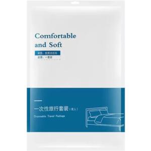 Durable Disposable Bed Sheets for Travel - King Size - 4-Piece Set with Sheet, Quilt Cover, 2 Pillowcases, Portable & Tear-Resistant for Hotel & Emergency Use, Lightweight Travel Bedding Kit