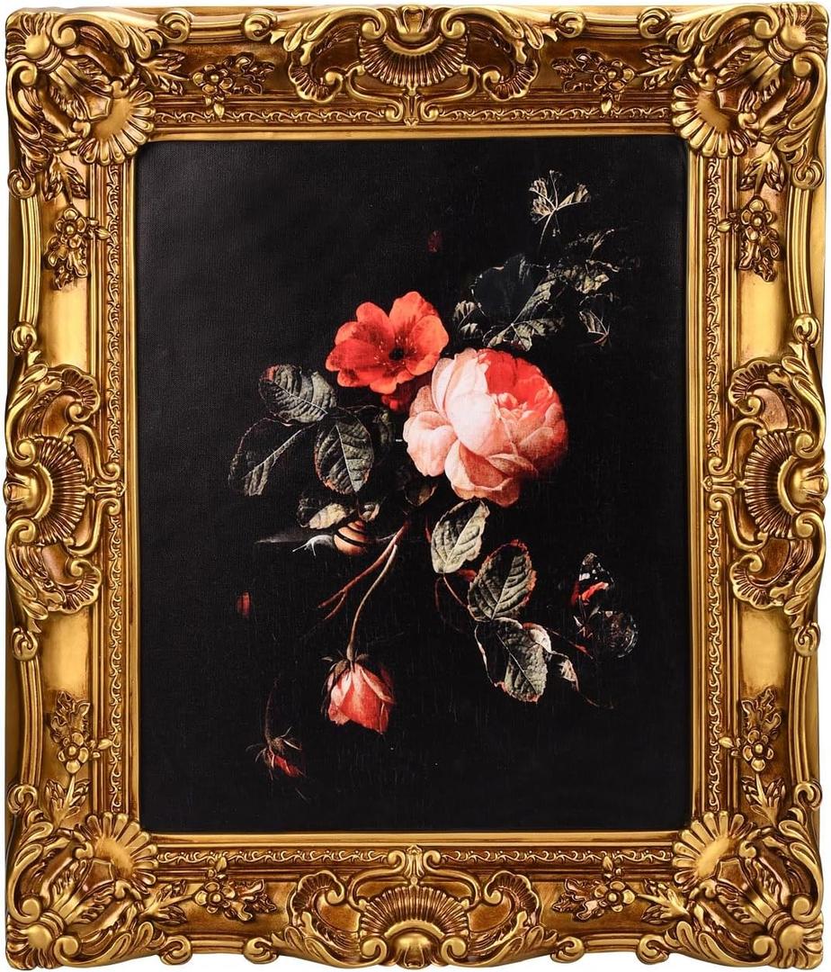 Gold Vintage Frames 12X16,Antique Baroque Ornate Large Picture Frame for Wall Hanging, Retro Home Decor, Photo Display, Art Gold Vintage Frames 12X16,Antique Baroque Ornate Large Picture Frame for Wall Hanging, Retro Home Decor, Photo Display, Art