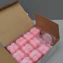 MTLEE 24 Sets Pink Little Pumpkin Baby Shower Favors Pink Small Bubble Candle Baby Shower Favors for Guests Tea Candles Bulk with Stylish Ribbons Cards Gifts Thanksgiving Day Party Decoration