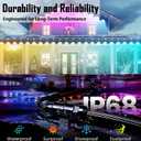 Splice Connectors for Govee Permanent Outdoor Lights, Compatible with Govee H705A H705B H705C H706A H706B H706C, IP68 Waterproof Wire Connector for Dots String Lights, Black (Female)