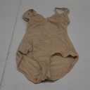 Nebility Shapewear Bodysuit for Women Tummy Control Waist Trainer Backless Body Shaper V-Neck with Built in Bra (Medium, Beige)