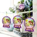 WorldBazaar Easter Religious Crafts for Kids 12 Sets He is Risen Crafts Jesus Resurrection Hanging Ornaments Christian Decor Sunday School Class Party Activities