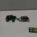 MOONTOY 1:64 Scale Mini Alloy Truck RC Car with LED Lights, 2.4Ghz Remote and App Control Toy Car, 3-Speed Adjustment Pocket Toy Car for Kids 4-8 Years and Adults (Black)