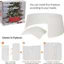 Blissun Christmas Tree Ring, 28.5" Plastic Christmas Tree Collar, Christmas Tree Skirt for Artificial Christmas Trees Decoration (Extra Large, White)