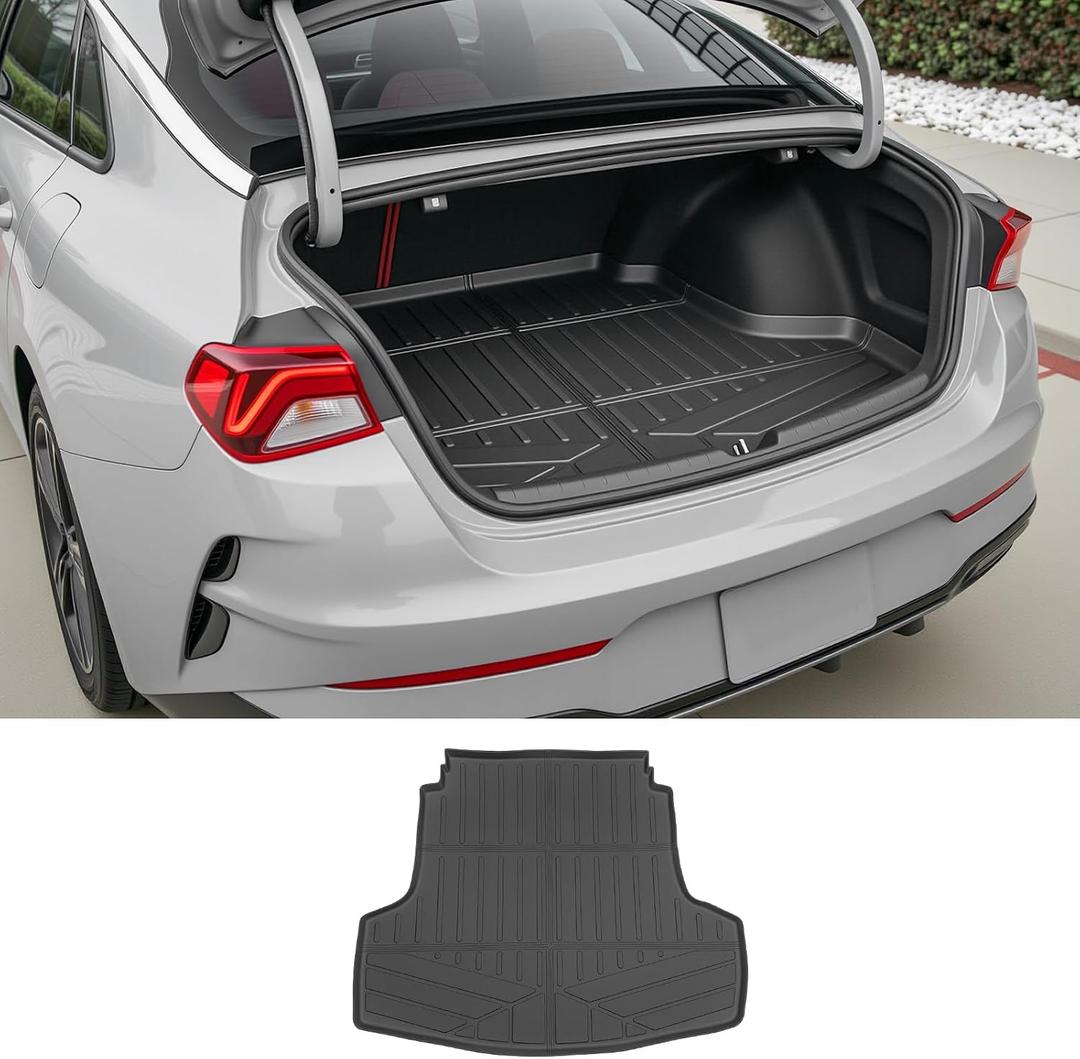 Trunk Mat for 2021-2026 Kia K5 / 2020-2026 Hyundai Sonata Rear Cargo Mat All Weather TPE Protector Trunk Liner Accessories