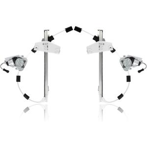 Front Set Power Window Regulator with Motor Assembly Compatible for Jeep Liberty KJ 2002-2006 Left Right Replace 748-569 748-568 68059647AA 68059646AA Driver and Passenger