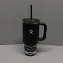 Hydro Flask Travel Tumbler with Handle, Lid and Straw - Insulated Stainless Steel in 32 Oz Black