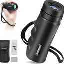 Astromania Upgraded 8x25 Waterproof Compact Monocular, Smaller Size Easier to Carry Around for Bird Watching Hunting Camping Hiking Sport Game Concerts