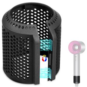 Magnetic Hair Dryer Outer Filter Compatible with Dyson Supersonic HD01 HD03 HD08 HD15 Hair Dryer Attachment, Hair Dryer Strainer Mesh Repair Accessories (Black)