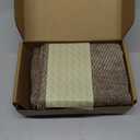 a moment Pack of 2 Decorative Chenille Throw Pillow Covers with Twill Cushion Covers for Sofa Living Room Couch Bed 12x20 Inch Dark Brown