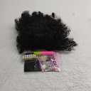 Afro Puff kinky curly Drawstring Ponytail Extension for Women Synthetic Short Afro Kinkys Curly Afro Bun Extension Hairpieces Updo Hair Extensions with Two Clips(1B) (12 Inch)