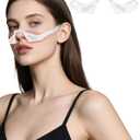 Red Light Therapy for Eyes, Under Eye Red Light Therapy Device, 3D Contour Microcurrent Eye Massager for Dark Circles, Puffiness and Fine Lines, Rechargeable Eye Treatment Glasses