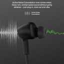 Belkin SoundForm Active Noise Cancelling Earbuds Wired with USB C Connector, IPX5-Rated, in-Ear Earphones w/Microphone for iPhone 17/16/15, iPad mini, Galaxy S25, Google Pixel 10, & More - Black
